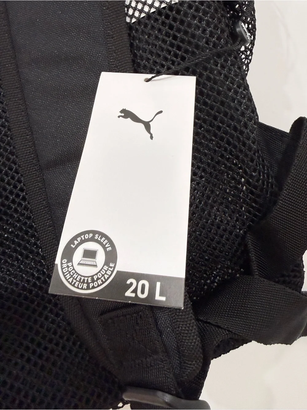 NWT PUMA Evercat Emulator Mesh Backpack - Black/White